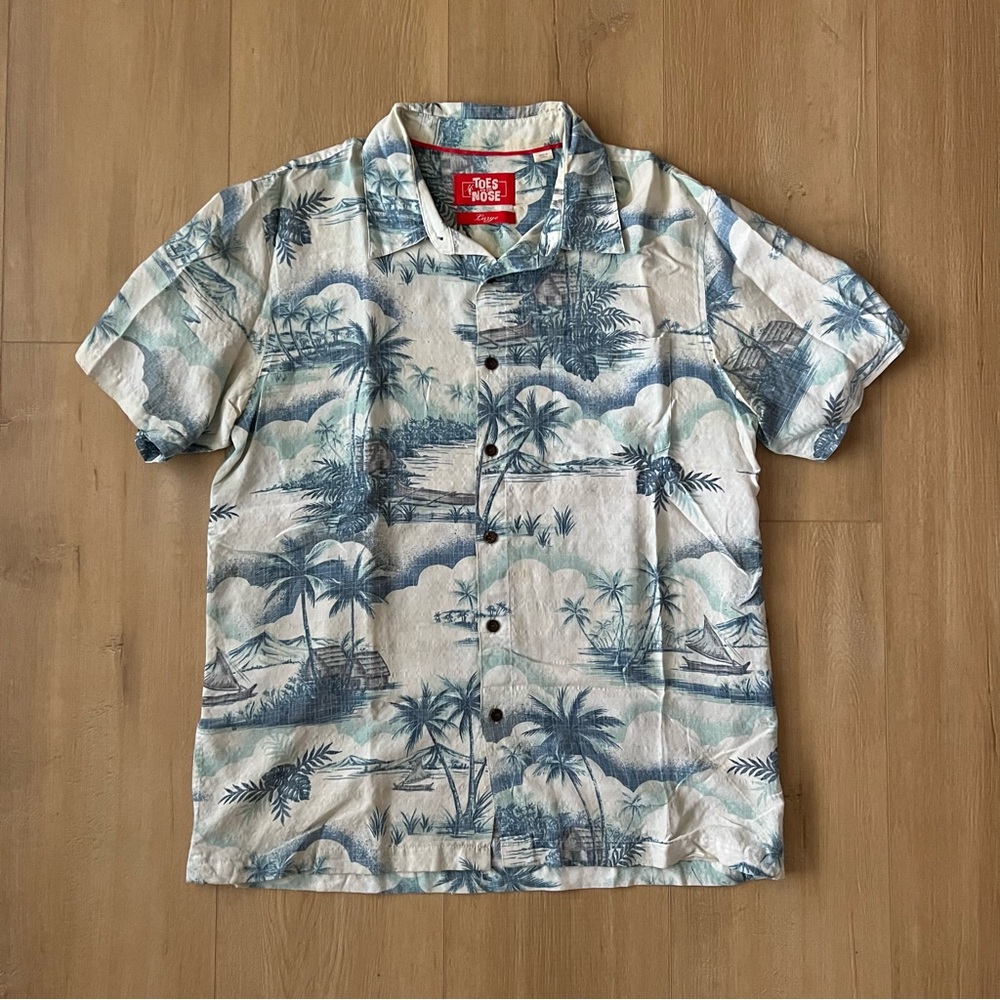 toes on the nose hawaiian shirt size large